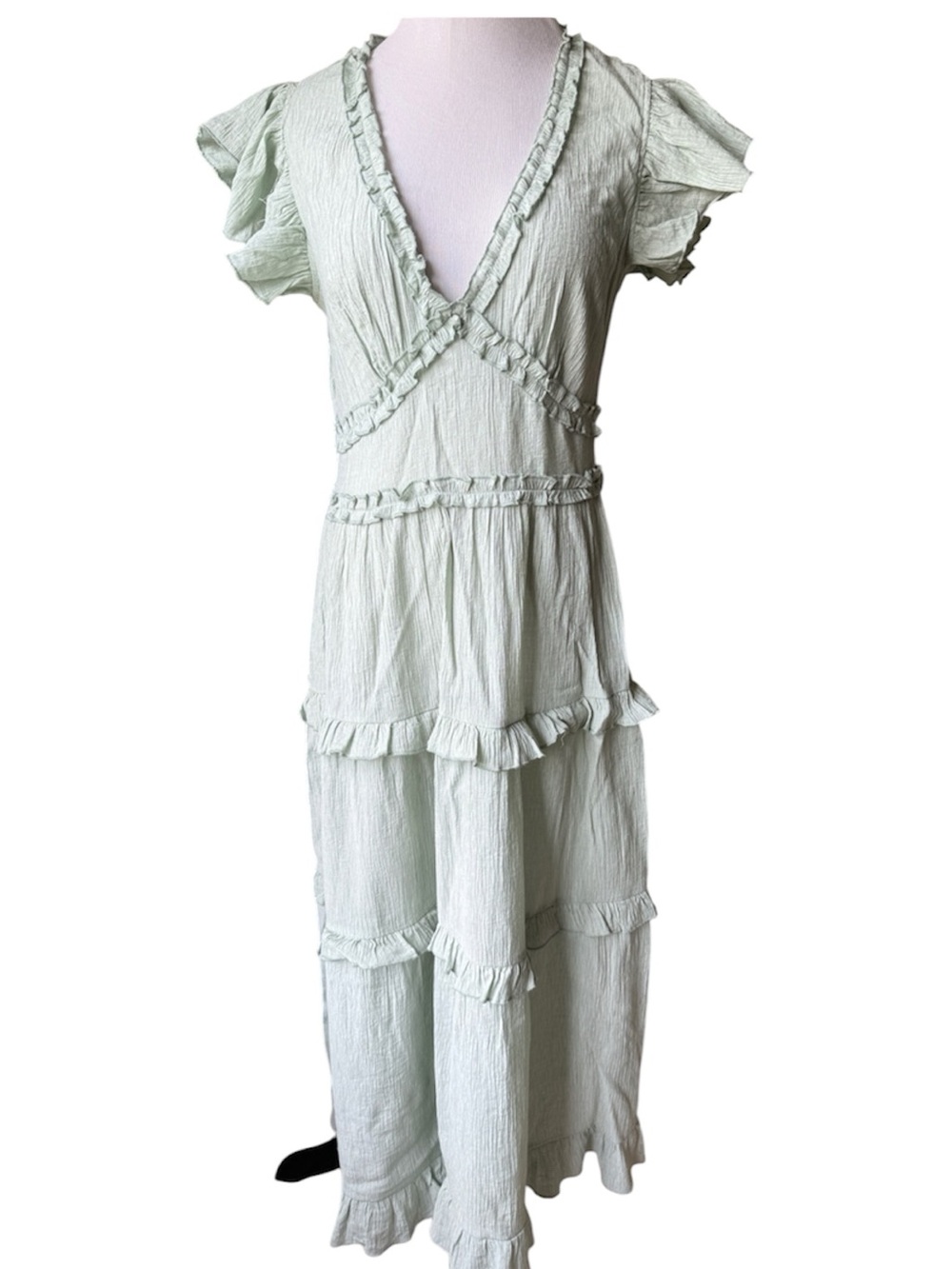 Pinch Ruffled Midi Dress